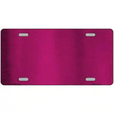 Pink Metallic Solid Metal Novelty License Plate 12" x 6" (LPC)