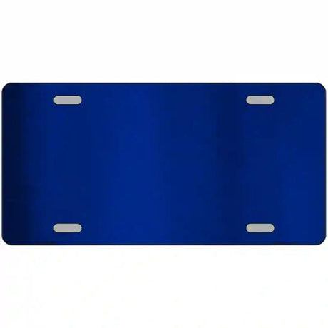 Blue Metallic Solid Metal Novelty License Plate 12" x 6" (LPC)