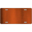 Orange Metallic Solid Metal Novelty License Plate 12" x 6" (LPC)