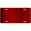 Red Metallic Solid Metal Novelty License Plate 12" x 6" (LPC)