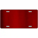 Red Metallic Solid Metal Novelty License Plate 12" x 6" (LPC)