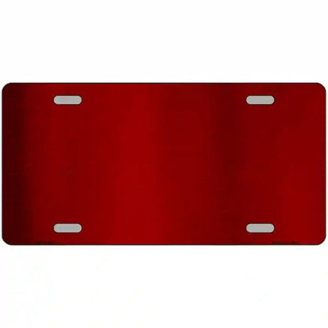 Red Metallic Solid Metal Novelty License Plate 12" x 6" (LPC)