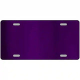 Purple Metallic Solid Metal Novelty License Plate 12" x 6" (LPC)