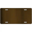 Brown Metallic Solid Metal Novelty License Plate 12" x 6" (LPC)