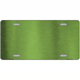 Lime Green Metallic Solid Metal Novelty License Plate 12" x 6" (LPC)