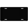 Black Metallic Solid Metal Novelty License Plate 12" x 6" (LPC)