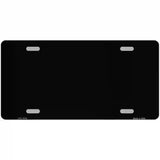 Black Metallic Solid Metal Novelty License Plate 12" x 6" (LPC)