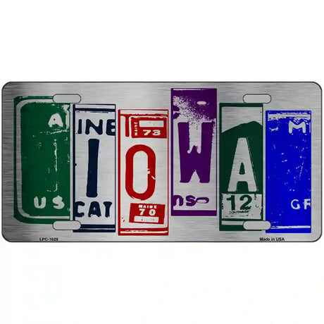 Iowa License Plate Art Metal Novelty License Plate 12" x 6" (LPC)