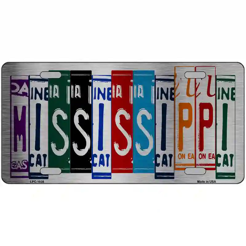 Mississippi License Plate Art Metal Novelty License Plate 12" x 6" (LPC)