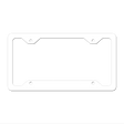 White Dye Sublimation Blank 6.5" x 12.25" Metal License Plate Frame LPF-000 12.25" x 6.5" Standard Frame (LPF)