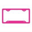 Pink Solid Novelty Metal License Plate Frame LPF-003 12.25" x 6.5" Standard Frame (LPF)