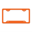 Orange Solid Novelty Metal License Plate Frame LPF-007 12.25" x 6.5" Standard Frame (LPF)