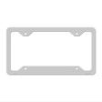 Gray Solid Novelty Metal License Plate Frame LPF-009 12.25" x 6.5" Standard Frame (LPF)