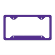 Purple Solid Novelty Metal License Plate Frame LPF-010 12.25" x 6.5" Standard Frame (LPF)