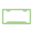 Lime Green Solid Novelty Metal License Plate Frame LPF-013 12.25" x 6.5" Standard Frame (LPF)