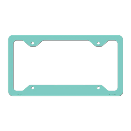 Mint Solid Novelty Metal License Plate Frame LPF-016 12.25" x 6.5" Standard Frame (LPF)
