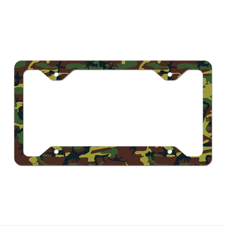 Camouflage Novelty Metal License Plate Frame LPF-021 12.25" x 6.5" Standard Frame (LPF)