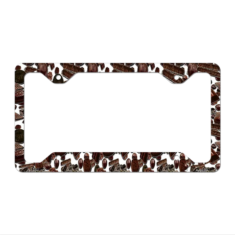 Chocolate Bars Novelty Metal License Plate Frame LPF-022 12.25" x 6.5" Standard Frame (LPF)