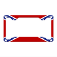 Confederate Flag Novelty Metal License Plate Frame LPF-031 12.25" x 6.5" Standard Frame (LPF)