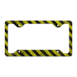 Caution Novelty Metal License Plate Frame LPF-035 12.25" x 6.5" Standard Frame (LPF)