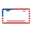 American Flag Novelty Metal License Plate Frame LPF-036 12.25" x 6.5" Standard Frame (LPF)