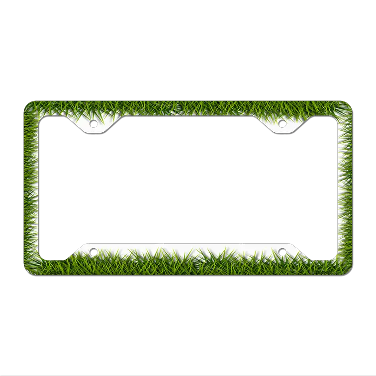 Grass Novelty Metal License Plate Frame LPF-043 12.25" x 6.5" Standard Frame (LPF)