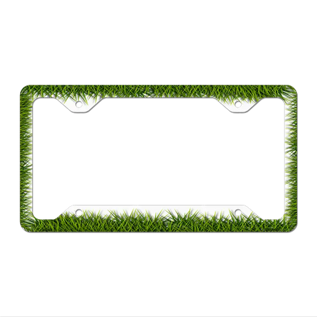 Grass Novelty Metal License Plate Frame LPF-043 12.25" x 6.5" Standard Frame (LPF)