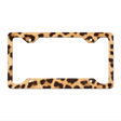 Light Leopard Print Novelty Metal License Plate Frame LPF-044 12.25" x 6.5" Standard Frame (LPF)