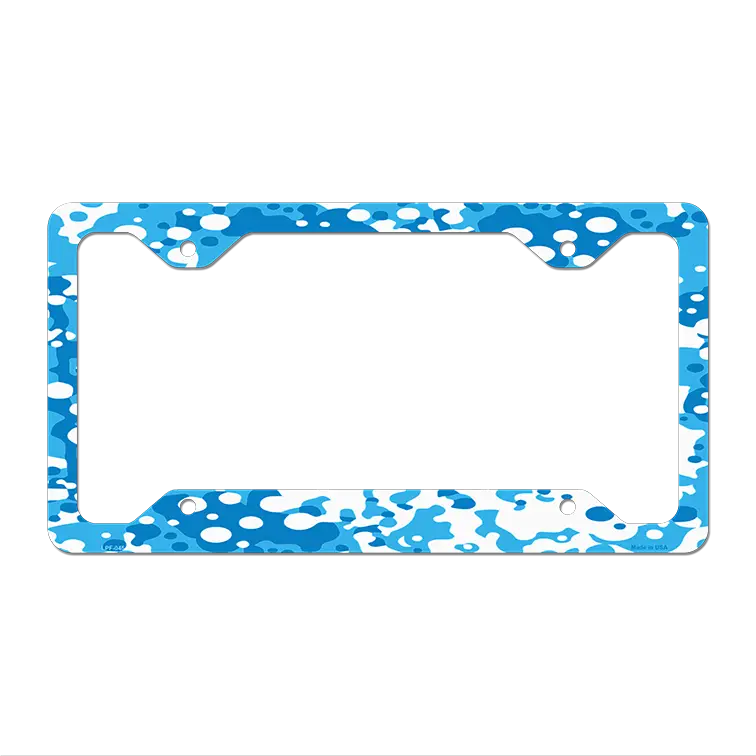Blue Specks Novelty Metal License Plate Frame LPF-045 12.25" x 6.5" Standard Frame (LPF)