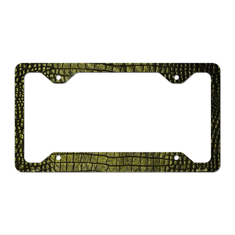 Reptile Skin Novelty Metal License Plate Frame LPF-048 12.25" x 6.5" Standard Frame (LPF)