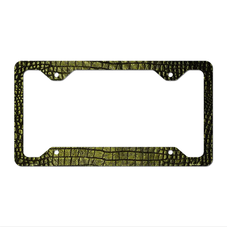 Reptile Skin Novelty Metal License Plate Frame LPF-048 12.25" x 6.5" Standard Frame (LPF)