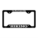 Hiking Novelty Metal License Plate Frame LPF-051 12.25" x 6.5" Black Frame (LPF)
