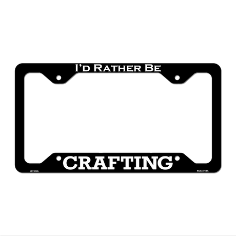 Crafting Novelty Metal License Plate Frame LPF-056 12.25" x 6.5" Black Frame (LPF)