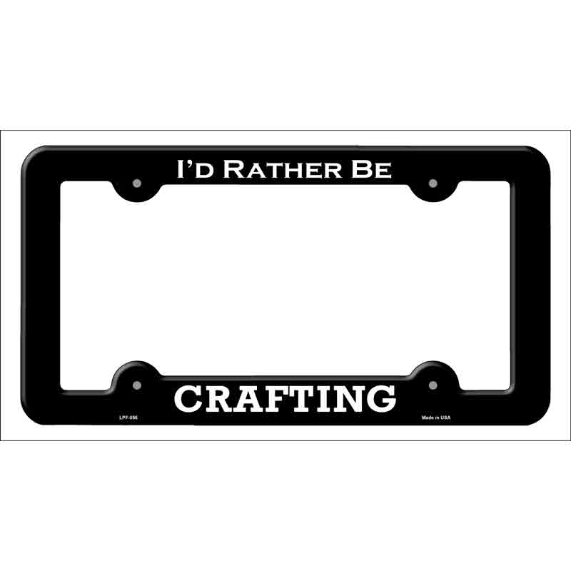 Crafting Novelty Metal License Plate Frame LPF-056 Black