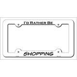 Shipping Novelty Metal License Plate Frame LPF-061 White