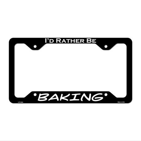 Baking Novelty Metal License Plate Frame LPF-064 12.25" x 6.5" Black Frame (LPF)