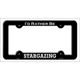 Stargazing Novelty Metal License Plate Frame LPF-080 Black