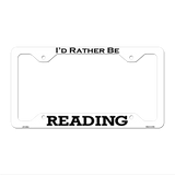 Reading Novelty Metal License Plate Frame LPF-086 12.25" x 6.5" White Frame (LPF)