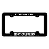 Horticulturing Novelty Metal License Plate Frame LPF-102 Black