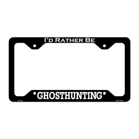 Ghosthunting Novelty Metal License Plate Frame LPF-109 12.25" x 6.5" Black Frame (LPF)