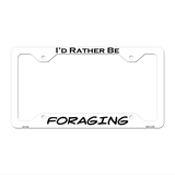 Foraging Novelty Metal License Plate Frame LPF-116 12.25" x 6.5" White Frame (LPF)