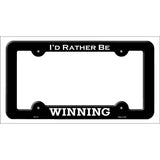 Winning Novelty Metal License Plate Frame LPF-117 Black