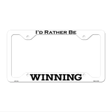 Winning Novelty Metal License Plate Frame LPF-117 12.25" x 6.5" White Frame (LPF)