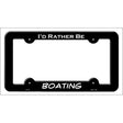Boating Novelty Metal License Plate Frame LPF-124 Black