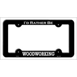 Woodworking Novelty Metal License Plate Frame LPF-129 Black