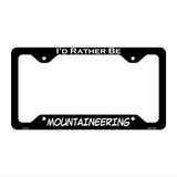 Mountaineering Novelty Metal License Plate Frame LPF-137 12.25" x 6.5" Black Frame (LPF)