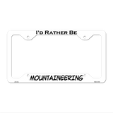 Mountaineering Novelty Metal License Plate Frame LPF-137 12.25" x 6.5" White Frame (LPF)