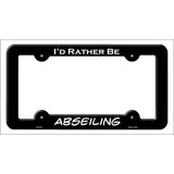 Abseiling Novelty Metal License Plate Frame LPF-142 Black