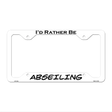 Abseiling Novelty Metal License Plate Frame LPF-142 12.25" x 6.5" White Frame (LPF)