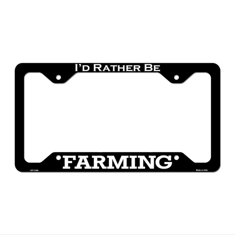 Farming Novelty Metal License Plate Frame LPF-145 12.25" x 6.5" Black Frame (LPF)